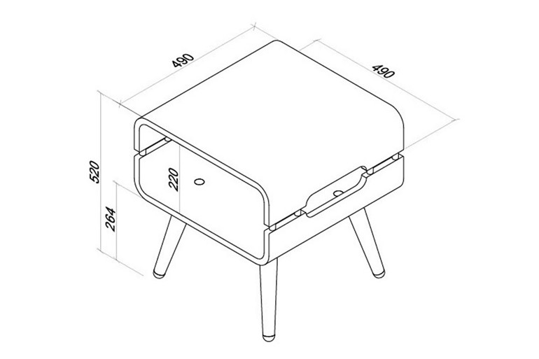 Havana Lamp Table