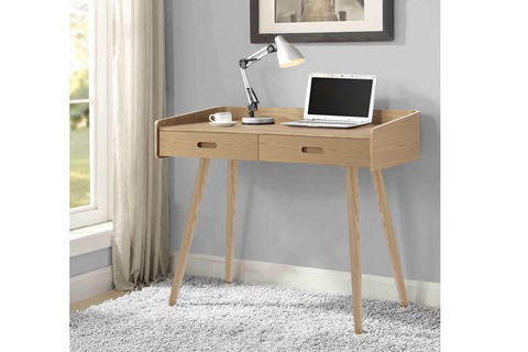 Vienna Drawer Desk - Oak 