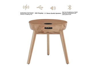 San Francisco Smart Lamp Table - Oak No