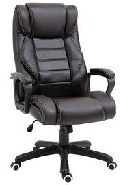 Marino Leather Office Chair - Brown 