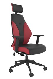 Abyss High Back Ergonomic Chair - Red/Black 