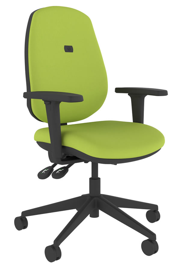 View Green Fabric Ergonomic Heavy Duty Bariatric Office Chair Height Adjustable Backrest Fully Reclining Deep Padded Seat 5Year Guarantee Mode information