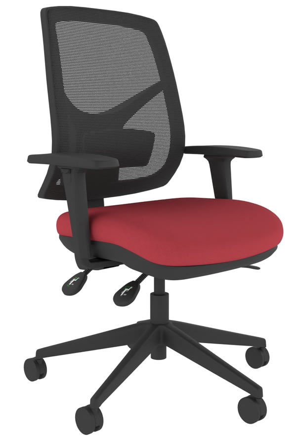 View Red Dulce Ergonomic Mesh Best Office Desk Computer Chair Seat Slide Height Adjustment Lumbar Backpain Support Adjustable Arms information