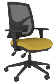 Dulce Yellow Mesh Office Chair