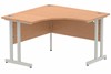 Norton Oak Corner Cantilever Leg Desk