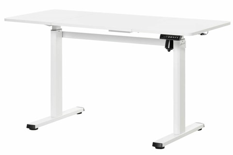 White Height Adjustable Standing Desk