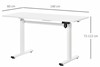 White Height Adjustable Standing Desk