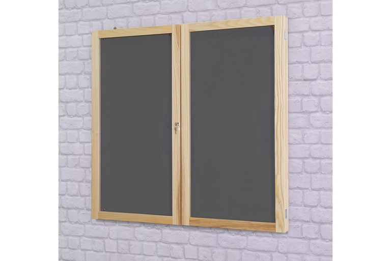 Beech Wood Frame Tamperproof Noticeboard