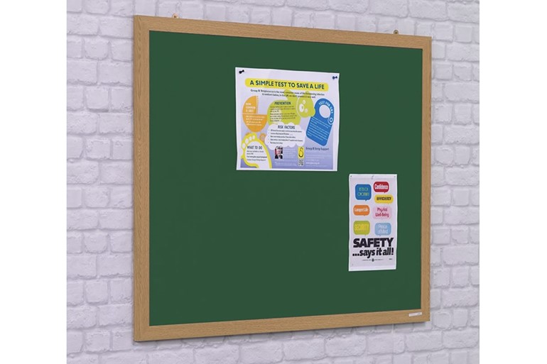 Eco Friendly Wood Effect Noticeboard