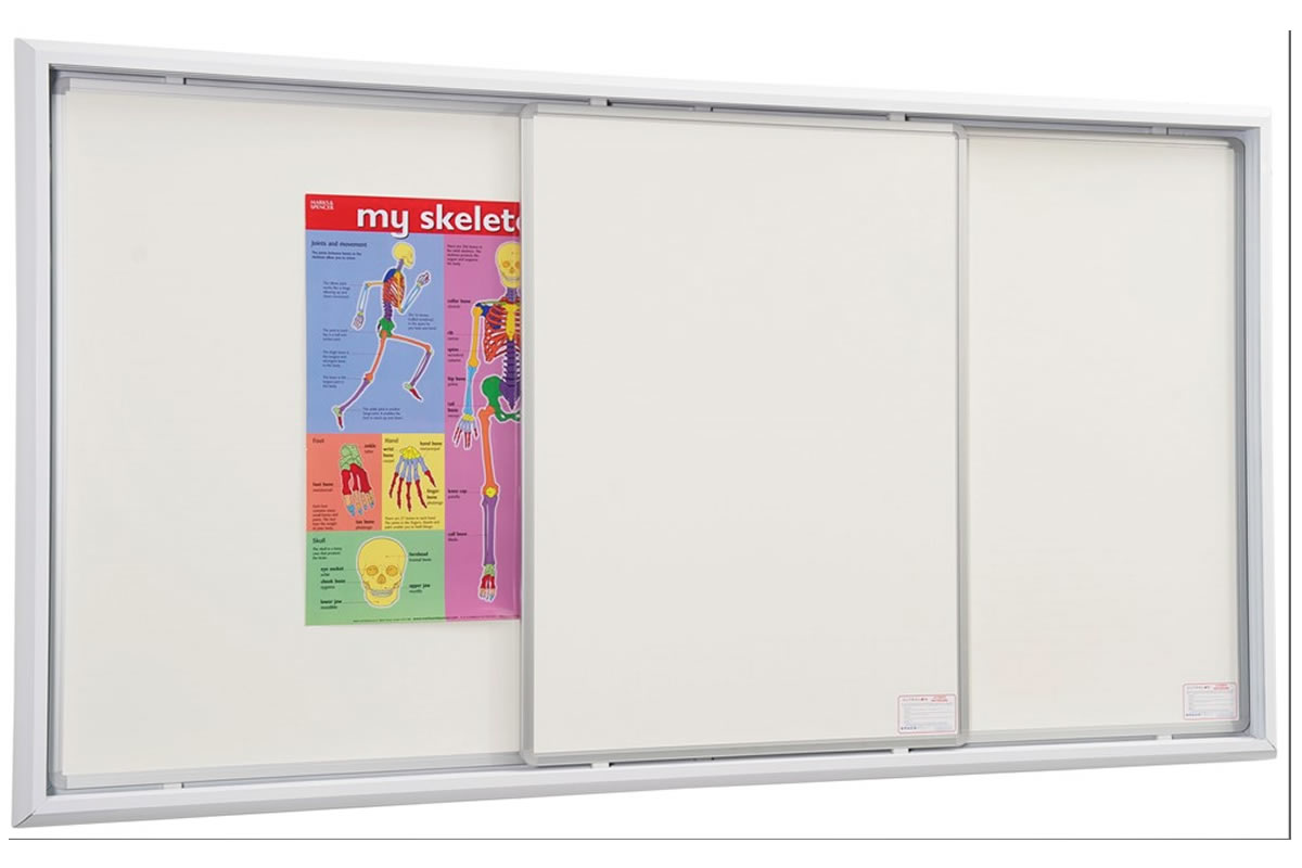 View Wall Mounted Sliding Whiteboards 2 Sizes Available NonMagnetic information