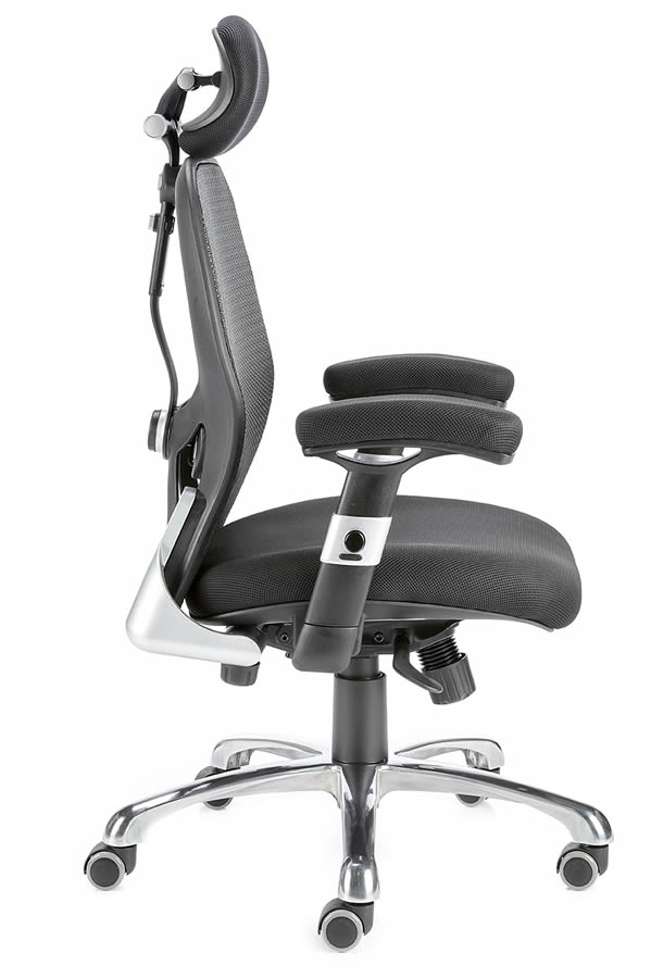Milan direct deluxe mesh ergonomic office chair with headrest deals
