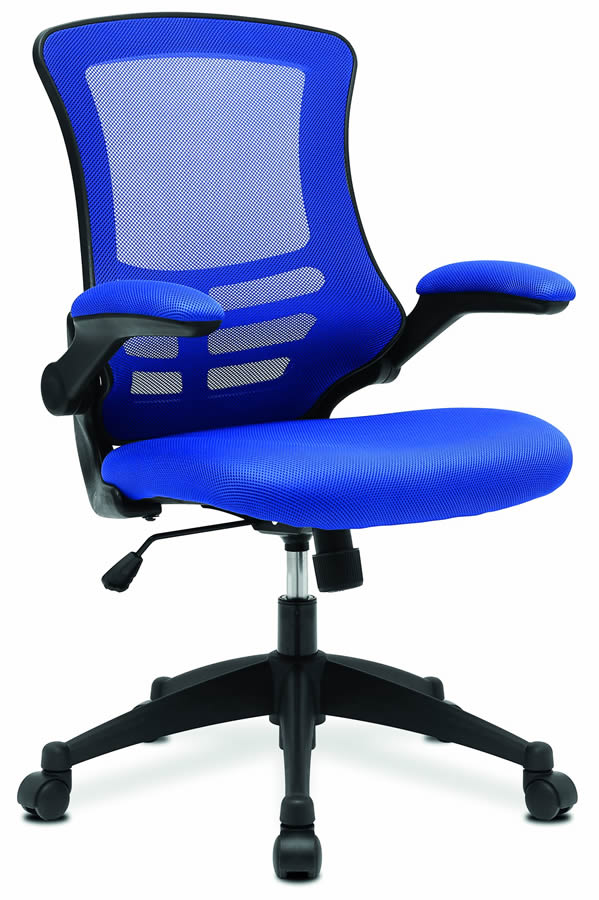 View Blue Mesh Ergonomic Student Home Office Computer Chair FlipUp Arms Suits Home Office High Backrest Padded Comfortable Seat Alabama information