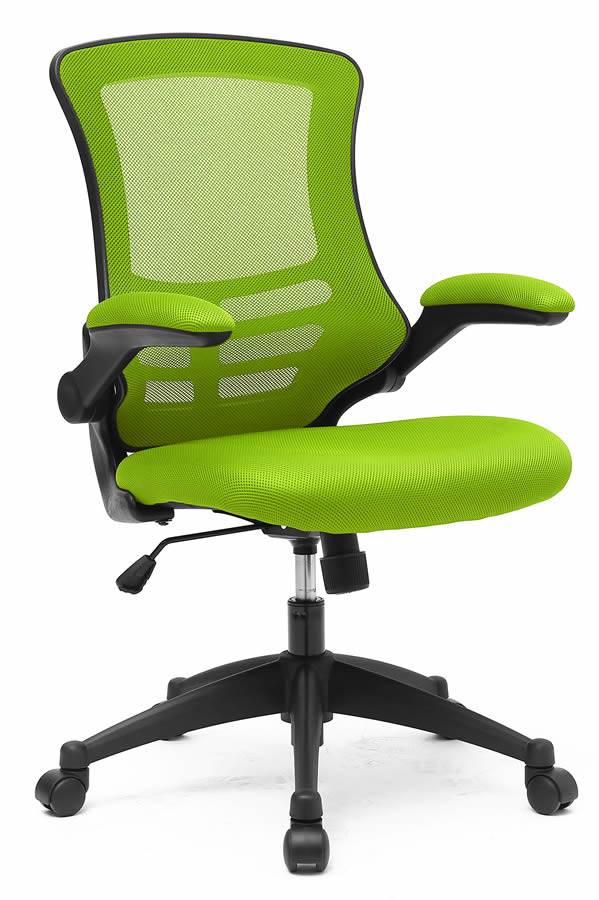 View Green Mesh Ergonomic Student Home Office Computer Chair FlipUp Arms Suits Home Office High Backrest Padded Comfortable Seat Alabama information