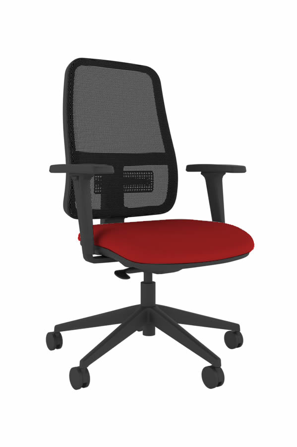 View Red Mesh High Back Ergonomic Heavy Duty Home Office Chair Height Adjustable Back Seat Arms Adjustable Lumber Support Sammie information