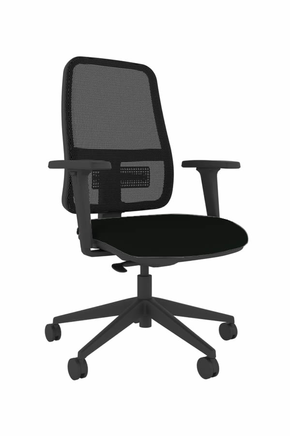 View Black Mesh High Back Ergonomic Heavy Duty Home Office Chair Height Adjustable Back Seat Arms Adjustable Lumber Support Sammie information