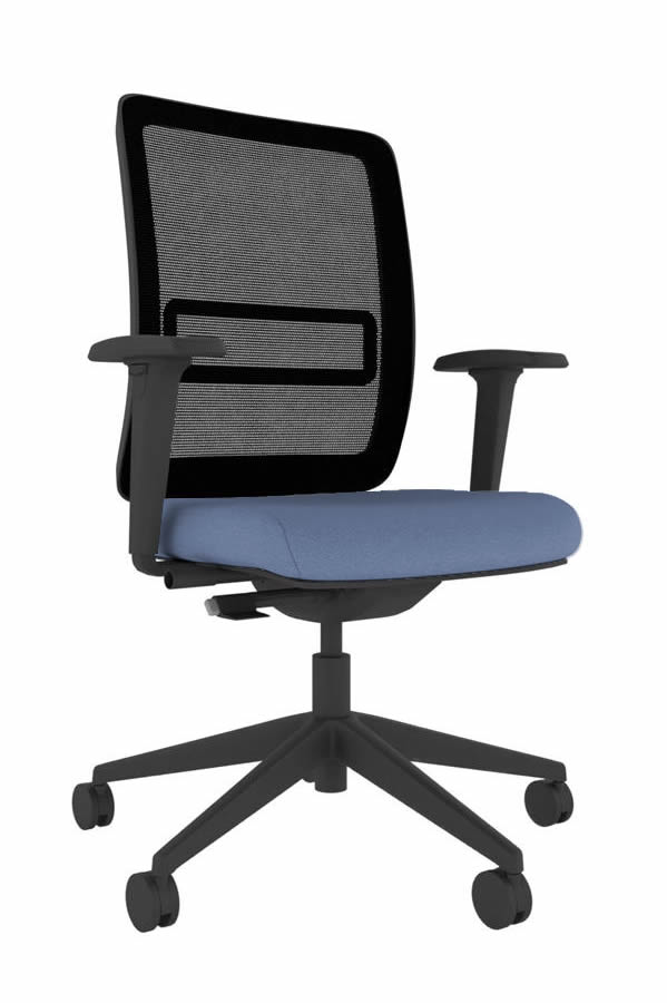 View Light Blue Neon Ergonomic High Back Executive Mesh Office Chair Height Adjustable Backrest With Lumber Support Seat Depth Slide Adjustable Arms information
