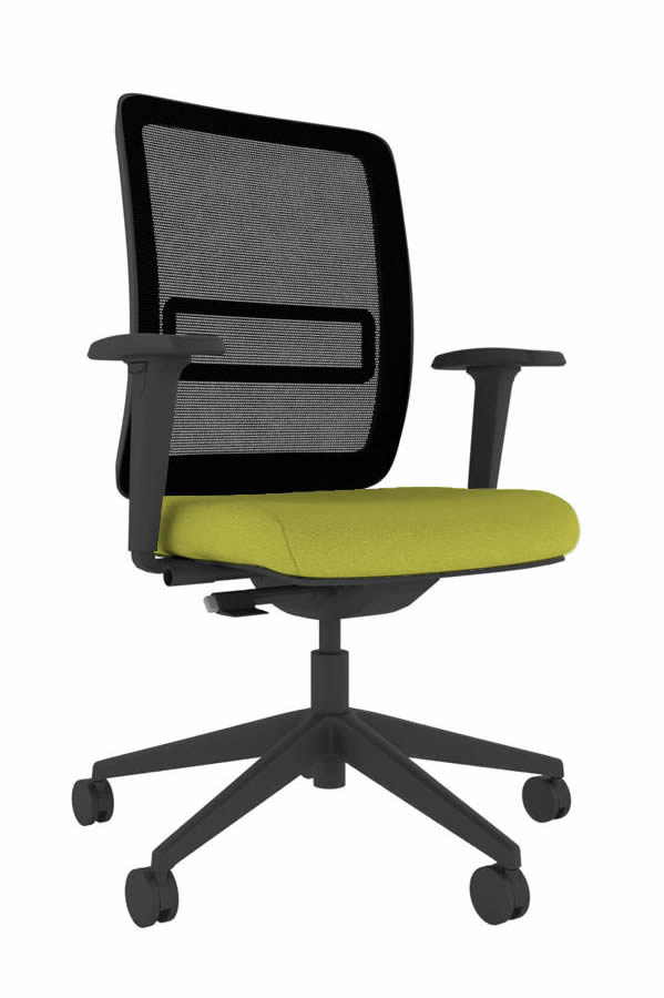 View Yellow Neon Ergonomic High Back Executive Mesh Office Chair Height Adjustable Backrest With Lumber Support Seat Depth Slide Adjustable Arms information