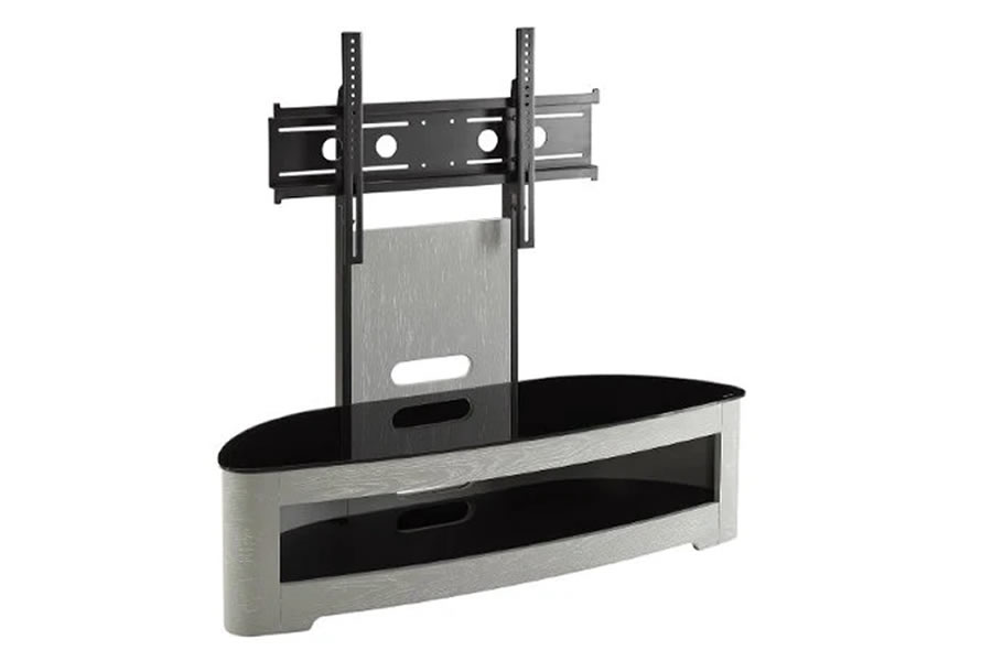 View Jual Curve Cantilever TV Stand With Fixing Bracket Grey Finish information