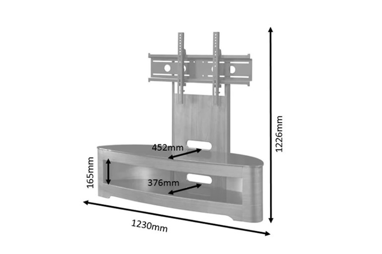 Curve Cantilever TV Stand