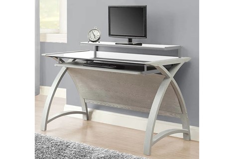 Curve Computer Desk - 1300mm Grey 
