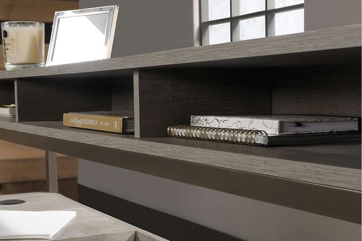 Wall mounted deals l shaped desk