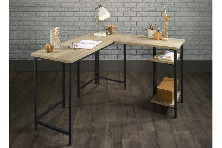 Industrial L Shaped Desk