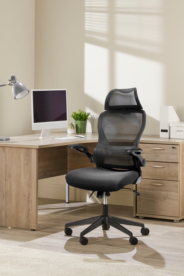 Ergonomic High Back Blue Folding Arm Mesh Office Chair Canis