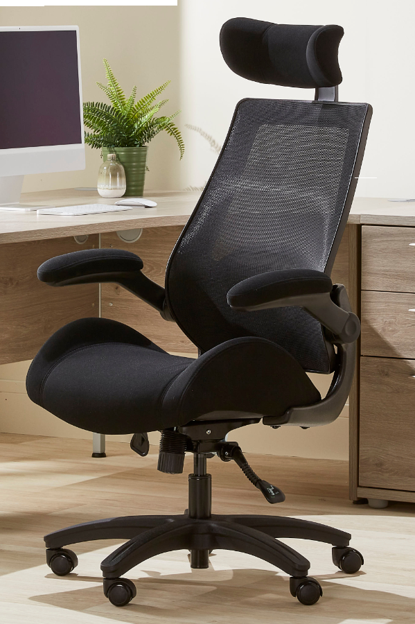 View Bariatric Ergonomic Mesh Office Computer Chair With Headrest Flip Up Folding Arms Tilt Reclining Backrest Modern Mesh Home Desk Chair Resolute information