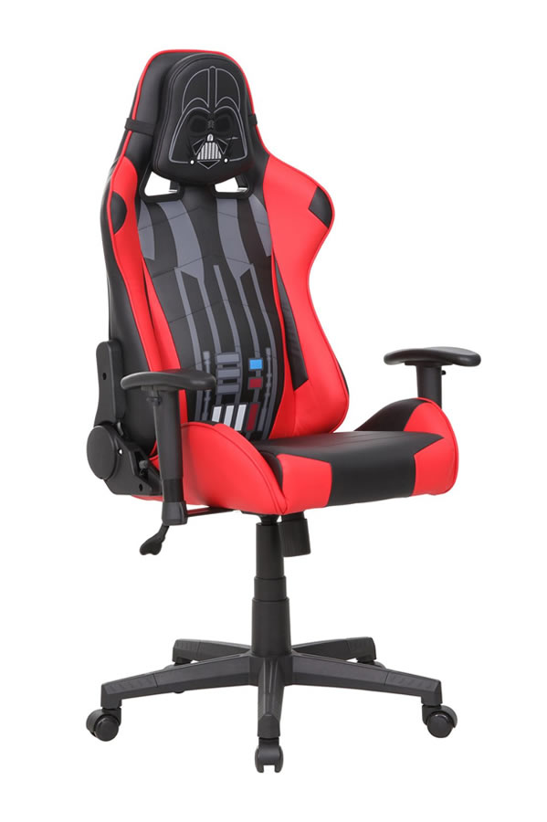 View Star Wars Themed Gaming Chair Red Black Kids Darth Vader Gaming Chair Childs Computer Study Chair Seat Height And Reclining Adjustment Birle information