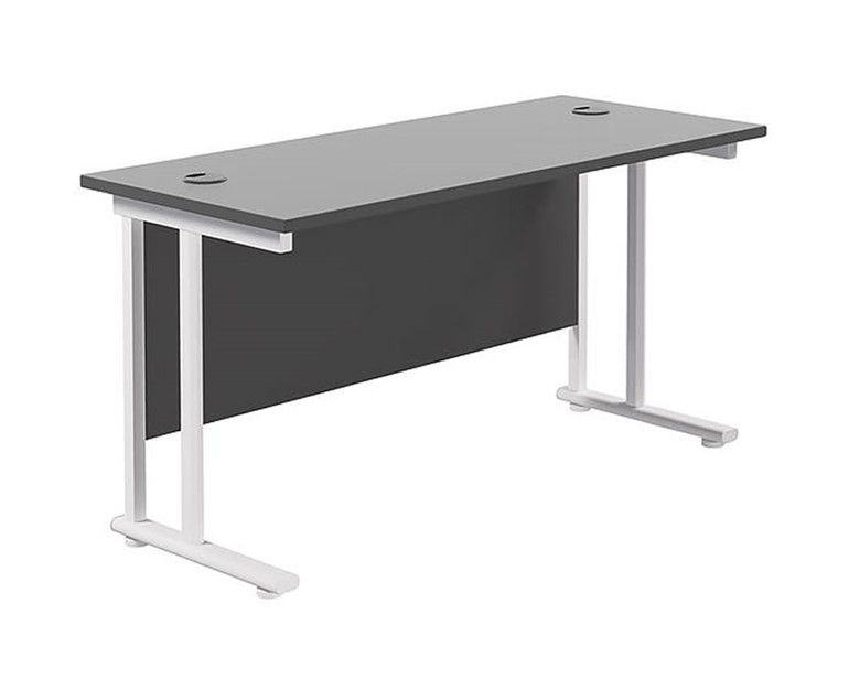 Kestral Black Rectangular Cantilever Desk