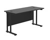 Kestral Black Rectangular Cantilever Desk