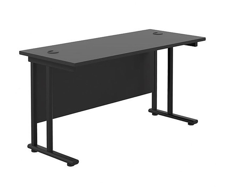 Kestral Black Rectangular Cantilever Desk