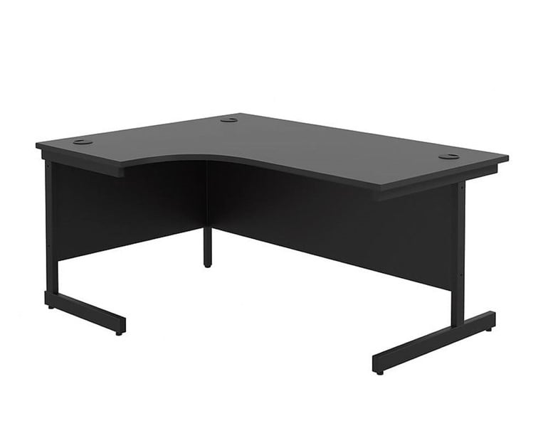 Kestral Black Cantilever Corner Workstation