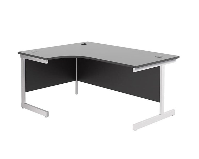 Kestral Black Cantilever Corner Workstation