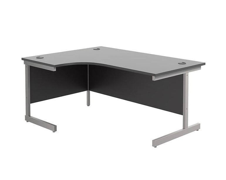 Kestral Black Cantilever Corner Workstation