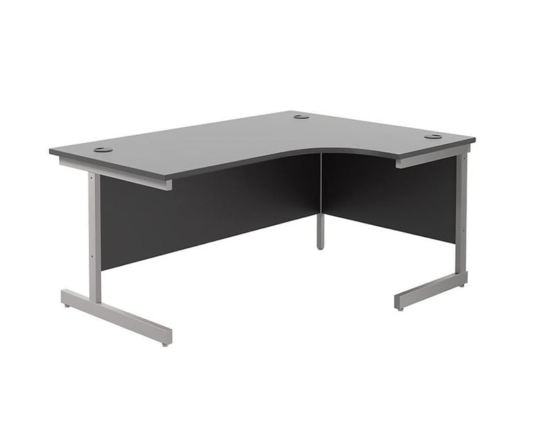 Kestral Black Cantilever Corner Workstation