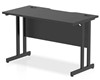 Optima Black Rectangular Cantilever Desk