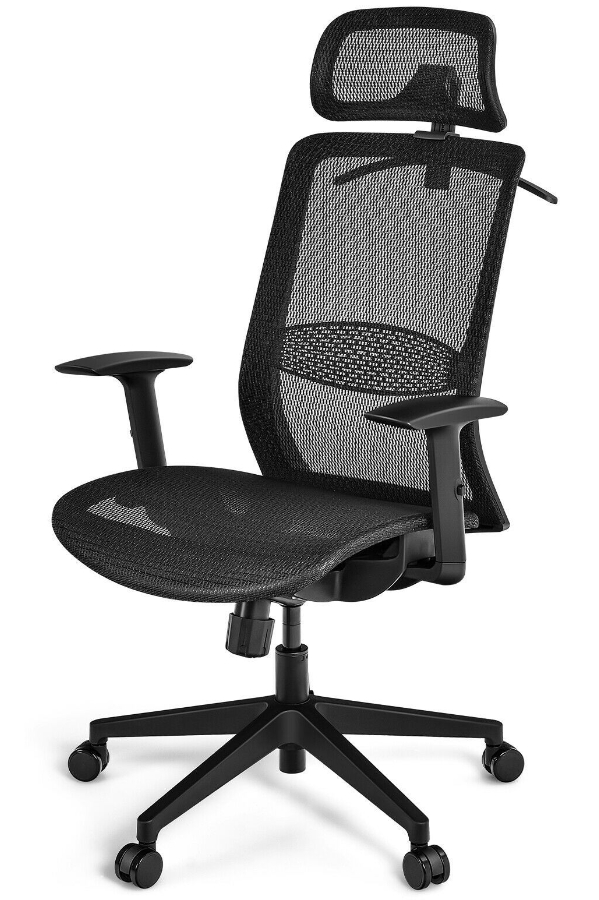 View Belleville Ergonomic Black Mesh Back Office Chair Height Adjustable Lumber Breathable Mesh Backrest Seat Seat Height Adjustment information