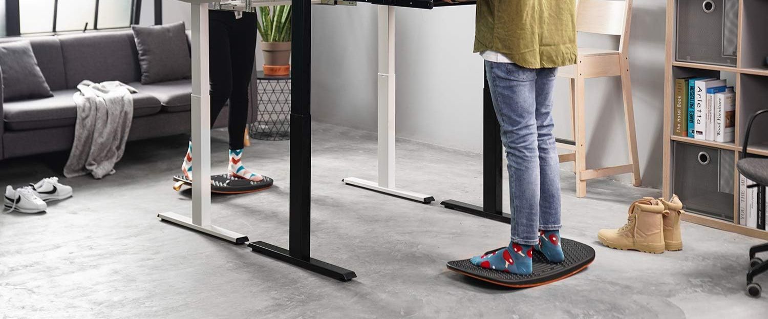 Slip this mat under your desk and get a foot massage while you work