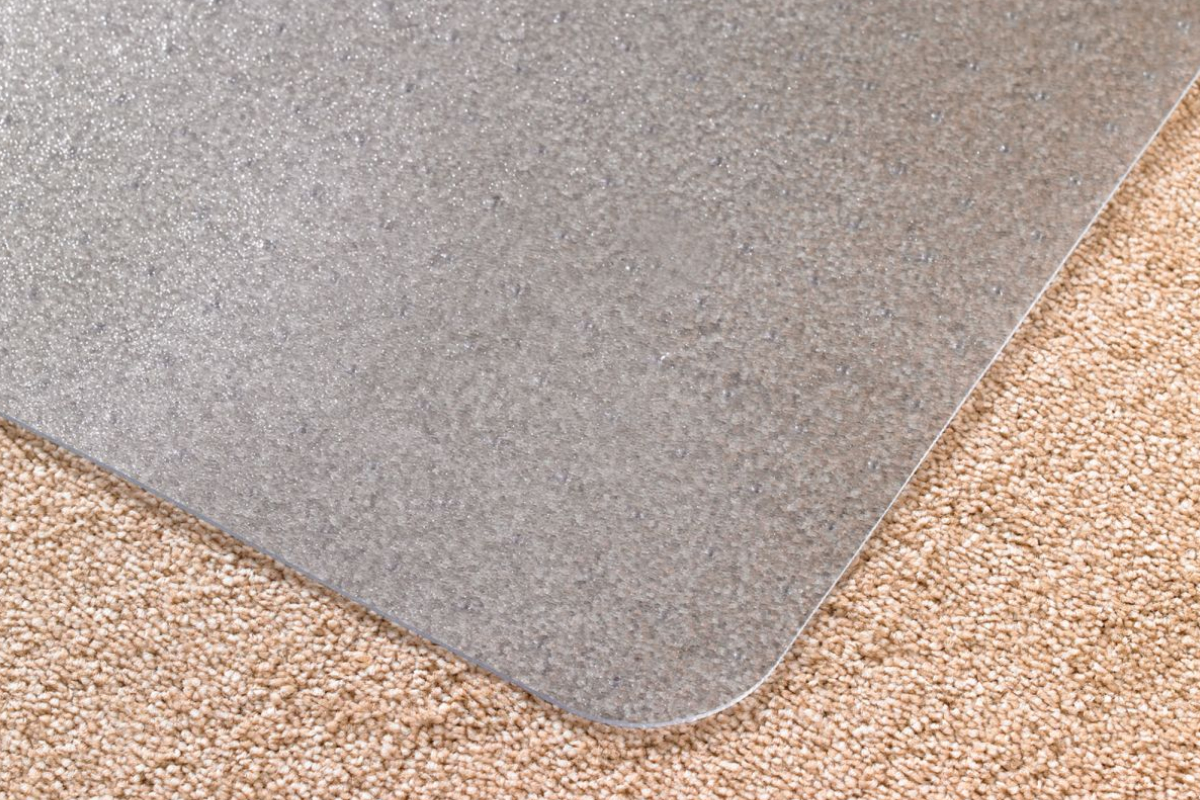View PVC Shield Chair Mat for Carpet Suitable for any carpet up to 6mm thick Perfect for Home or Office Environments AntiSlip Clear Material information