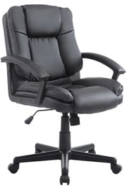 Black Digby Leather Office Chair