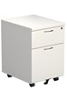 Kestral White 2 Drawer Mobile Pedestal