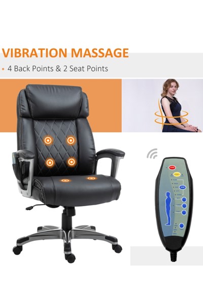 Motley Leather Office Massage Chair