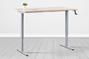 Solo Hand Crank Rectangular Height Adjustable Desk