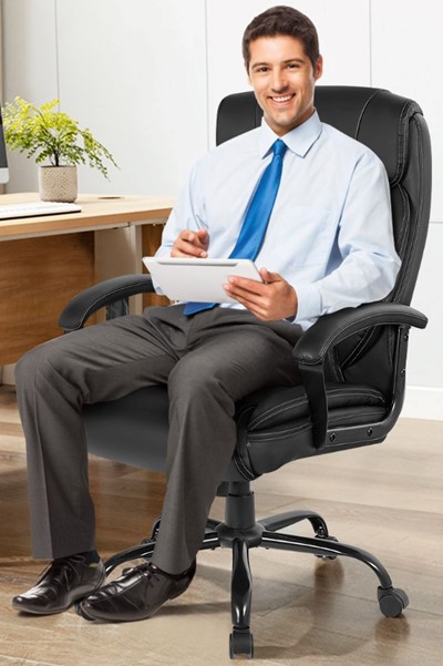 Hudson Leather Office Massage Chair