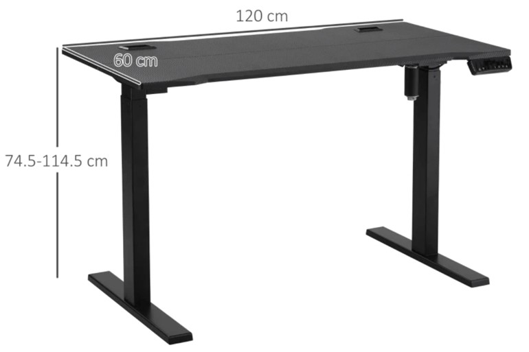 Carbon Height Adjustable Desk