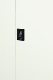 Two Meter 2 Door Metal Cupboard - Grey 