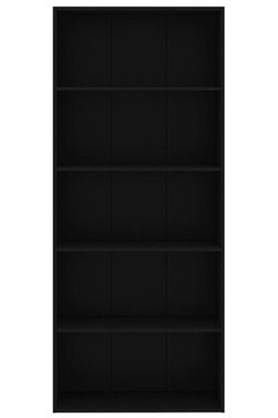 Optima Black 2000 Office Bookcase