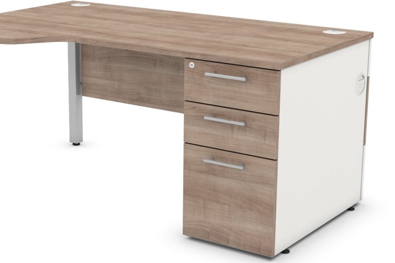 Duty Wave Pedestal Desk