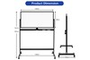 Double-Sided Magnetic Mobile Whiteboard with Magnets Pens and Eraser